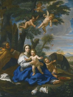 The Flight into Egypt - A Baroque Odyssey Across Canvas and Imagination!